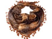 Šátek cca 43x43x157cm s třásničkami (1 ks)