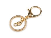 Karabina s kroužkem a řetízkem na klíče