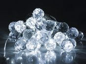 Světelný LED řetěz krystaly