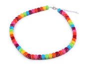 Náhrdelník skleněné kostičky