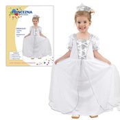 Dětský kostým PRINCEZNA SNĚHOVÁ vel.XS (92-104 cm)
