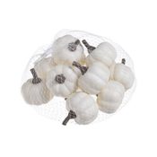 Umělá dýně 12 ks - smetanová