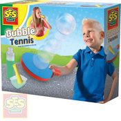 Zábavný tenis s bublinami set pěnová pálka s bublifukem a doplňky