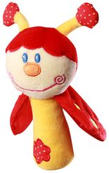 Plyšová Beruška chrastící hrklávka pro miminko