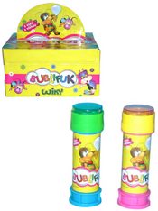 Bublifuk Brouček 50ml bublifukovač s hrou ve víčku voňavý 2 barvy
