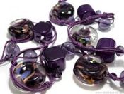 Náhrdelník BILBERRIES ze skleněných korálků   (1 ks)