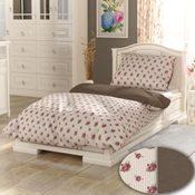 Francouzské bavlněné povlečení PROVENCE COLLECTION 240x200, 70x90cm Rosette béžová