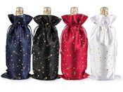 Vánoční dárkový pytlík na láhev 15x33 cm