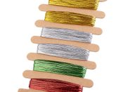 Plochá šňůrka s lurexem šíře 2 mm SADA