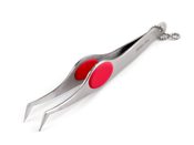 Kovová pinzeta délka 12 cm zahnutá