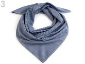 Bavlněný šátek s proužky 65x65 cm