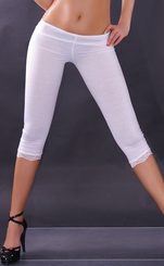 Bílé 3/4 legíny in-leg04