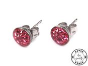 Náušnice Tribal ESSW23 z chirurgické oceli s krystaly Swarovski