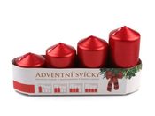 Svíce adventní válec sestupné 4 ks