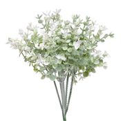 Umělý mini eukalyptus - zelenobílá 22 cm