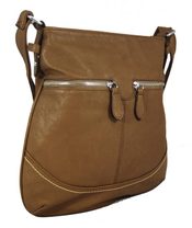 Dámská kabelka crossbody K2540 hnědá mud