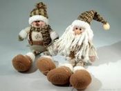 Sněhulák a Mikuláš 40cm s visícíma nohama