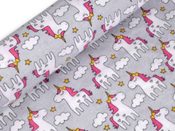 Bavlněný flanel jednorožec