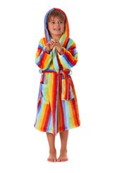 Duhový župan s kapucí pro děti Capri