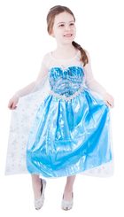 Kostým pro děti princezna zimní s flirty, vel. S