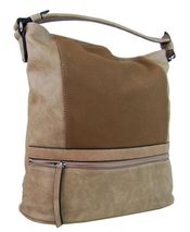 Moderní mléčně hnědá dámská kombinovaná kabelka NH6058