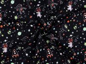 Úplet bavlněný s digitálním tiskem vesmír