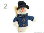 Sněhulák s koštětem 22cm (2 ks)