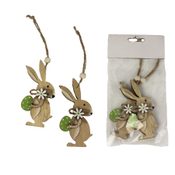 Zajíc k zavěšení 2 ks D2092-15 - 4 x 0,5 x 8 cm