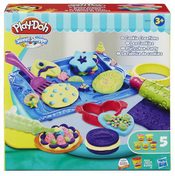 PLAY-DOH Modelína 5 kelímků s doplňky Pečící sada na sušenky