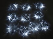 Světelný LED řetěz vločky