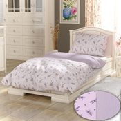 Francouzské prodloužení bavlněné povlečení PROVENCE COLLECTION 240x220, 70x90cm Lavender fialová