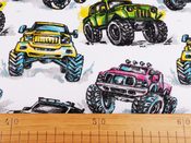 Bavlněná látka auta