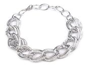 Náhrdelník kovový CHAIN dvouřadý