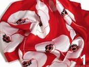 Šátek  60x60cm satén máky (1 ks)