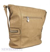 Dámská kabelka crossbody D1037 béžová