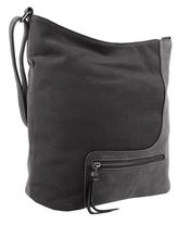 Elegantní velká dámská crossbody kabelka HB001 tmavě šedá