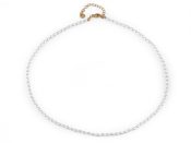 Perlový náhrdelník z korálků ve tvaru rýže