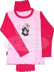 Dětské pyžamo KR 007 dlouhé růžové