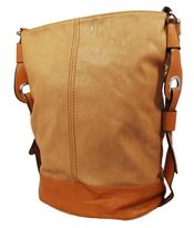 Dámská kabelka D1012 světlá přírodní hnědá