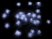Světelný LED řetěz vločky