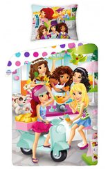 Povlečení Lego Friends párty 140/200 cm