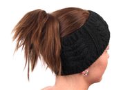 Pletená čelenka copánková