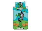 Povlečení bavlna Minecraft Mobs Here 140x200, 70x90 cm