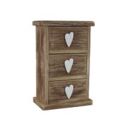 Dřevěná komoda D7350 - 16.5 × 10.5 × 26 cm