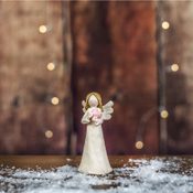 Anděl dekorační se srdcem X2957/1