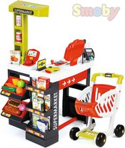 Supermarket červeno-zelený dětský obchod velký herní set na baterie Světlo Zvuk