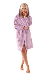 Krátký župan s kapucí Siena mauve 33 56 4353