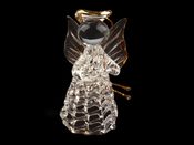 Skleněná dekorace anděl