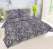 Prodloužené bavlněné povlečení PORTO šedé 140x220, 70x90cm