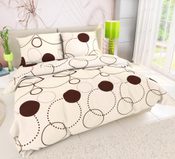 Francouzské bavlněné povlečení Tristan béžový 220x200, 70x90cm